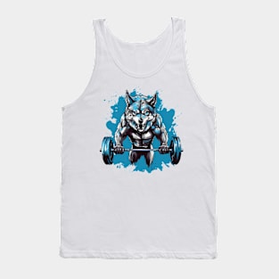 wolf at gym Tank Top